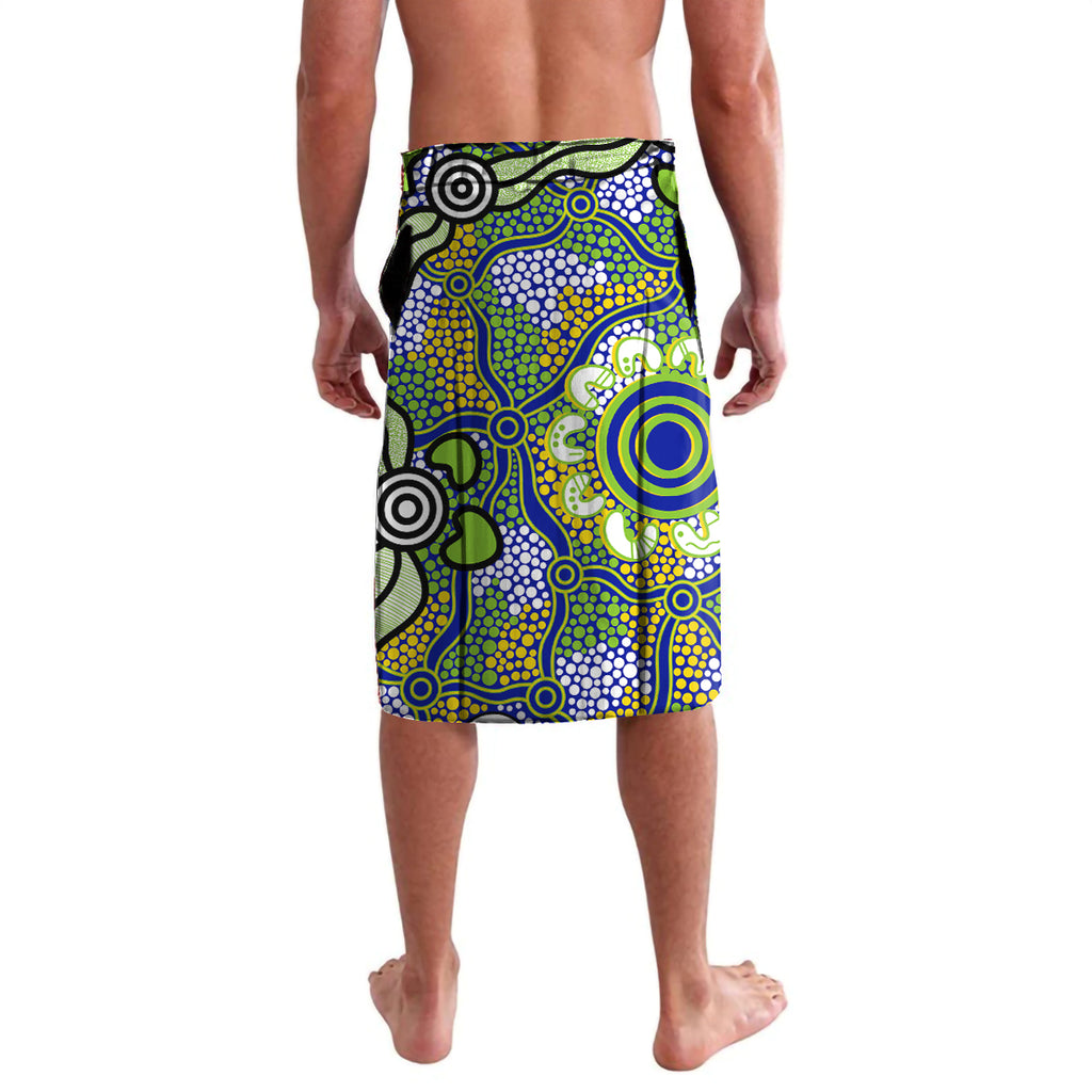 Personalised Eels ANZAC Day Lavalava Aboriginal Rising Sun