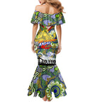 Personalised Eels ANZAC Day Mermaid Dress Aboriginal Rising Sun