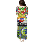 Personalised Eels ANZAC Day Puletasi Aboriginal Rising Sun