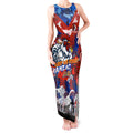 Personalised Roosters ANZAC Day Tank Maxi Dress Aboriginal Rising Sun