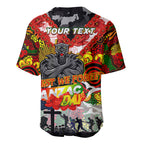Personalised Panthers ANZAC Day Baseball Jersey Aboriginal Rising Sun