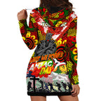 Personalised Panthers ANZAC Day Hoodie Dress Aboriginal Rising Sun