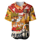 Personalised Tigers ANZAC Day Baseball Jersey Aboriginal Rising Sun