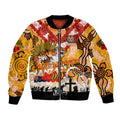 Personalised Tigers ANZAC Day Bomber Jacket Aboriginal Rising Sun