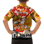 Personalised Tigers ANZAC Day Hawaiian Shirt Aboriginal Rising Sun