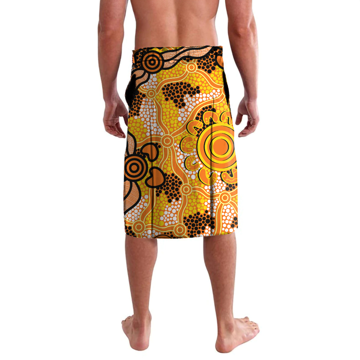 Personalised Tigers ANZAC Day Lavalava Aboriginal Rising Sun