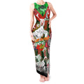 Personalised Rabbitohs ANZAC Day Tank Maxi Dress Aboriginal Rising Sun