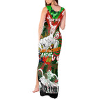 Personalised Rabbitohs ANZAC Day Tank Maxi Dress Aboriginal Rising Sun