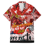 Personalised Dragons ANZAC Day Family Matching Mermaid Dress and Hawaiian Shirt Aboriginal Rising Sun