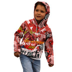Personalised Dragons ANZAC Day Kid Hoodie Aboriginal Rising Sun