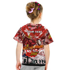 Personalised Dragons ANZAC Day Kid T Shirt Aboriginal Rising Sun