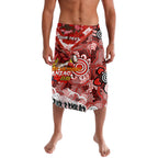 Personalised Dragons ANZAC Day Lavalava Aboriginal Rising Sun