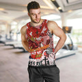 Personalised Dragons ANZAC Day Men Tank Top Aboriginal Rising Sun