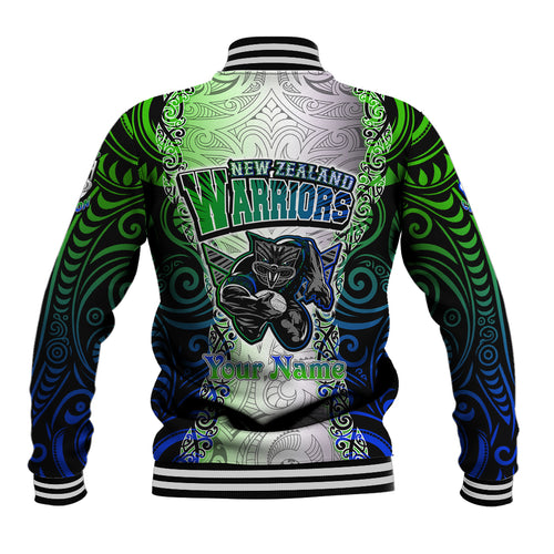 personalised-new-zealand-warriors-baseball-jacket-maori-silver-fern-green