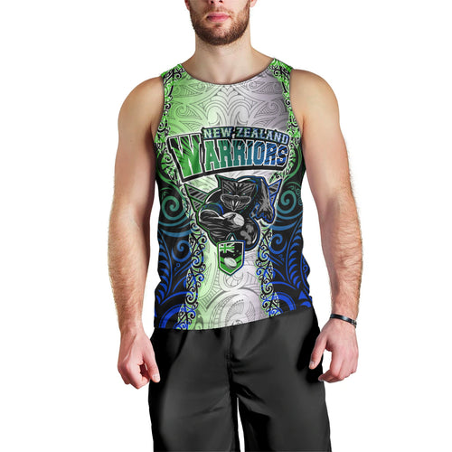 personalised-new-zealand-warriors-men-tank-top-maori-silver-fern-green