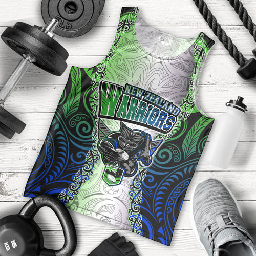 personalised-new-zealand-warriors-men-tank-top-maori-silver-fern-green