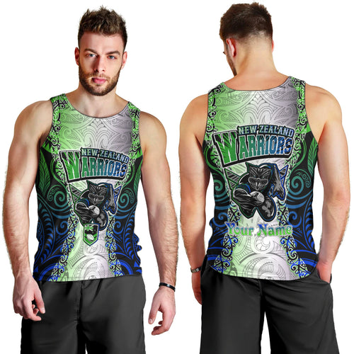 personalised-new-zealand-warriors-men-tank-top-maori-silver-fern-green