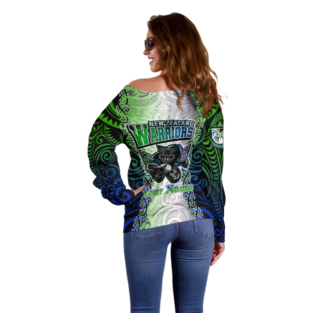 personalised-new-zealand-warriors-off-shoulder-sweater-maori-silver-fern-green