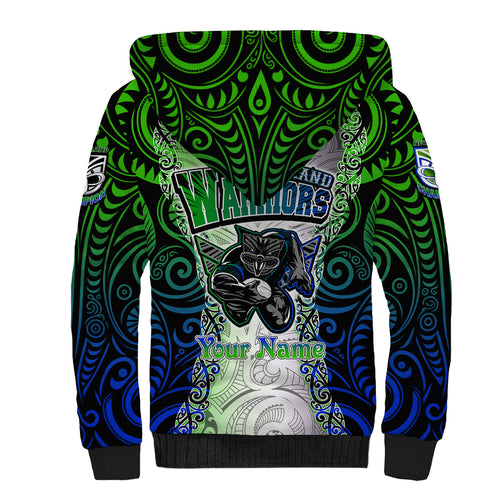 personalised-new-zealand-warriors-sherpa-hoodie-maori-silver-fern-green