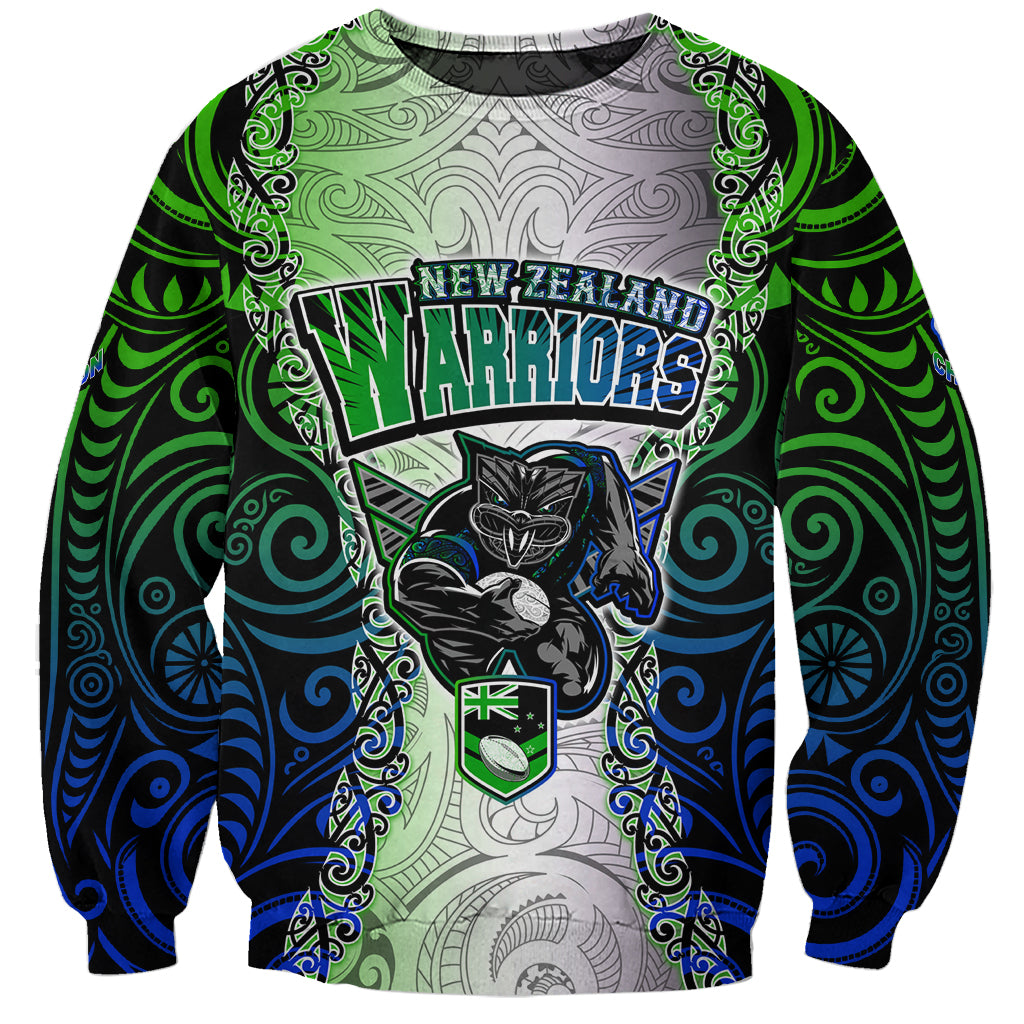 personalised-new-zealand-warriors-sweatshirt-maori-silver-fern-green
