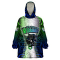 personalised-new-zealand-warriors-wearable-blanket-hoodie-maori-silver-fern-green