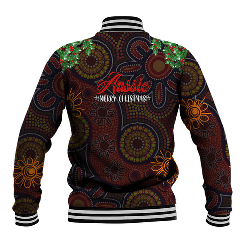 aboriginal-christmas-baseball-jacket-aussie-koala-christmas-tree-with-aboriginal-inspired