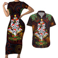 aboriginal-christmas-couples-matching-short-sleeve-bodycon-dress-and-hawaiian-shirt-aussie-koala-christmas-tree-with-aboriginal-inspired
