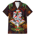 aboriginal-christmas-family-matching-tank-maxi-dress-and-hawaiian-shirt-aussie-koala-christmas-tree-with-aboriginal-inspired