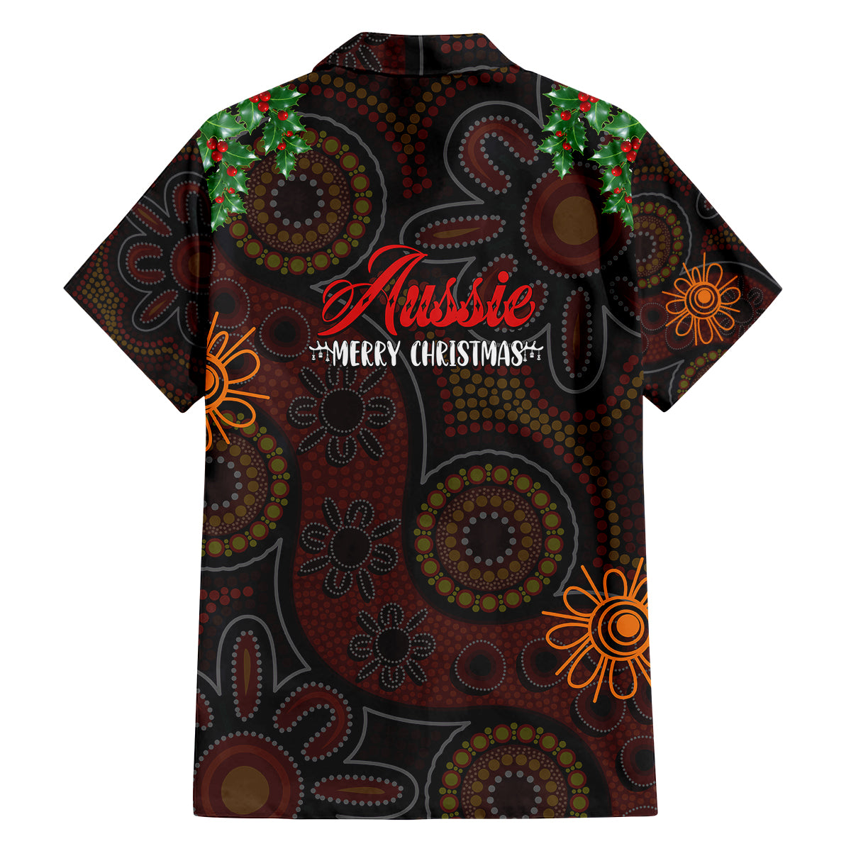 aboriginal-christmas-family-matching-tank-maxi-dress-and-hawaiian-shirt-aussie-koala-christmas-tree-with-aboriginal-inspired
