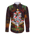 aboriginal-christmas-long-sleeve-button-shirt-aussie-koala-christmas-tree-with-aboriginal-inspired