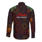 aboriginal-christmas-long-sleeve-button-shirt-aussie-koala-christmas-tree-with-aboriginal-inspired