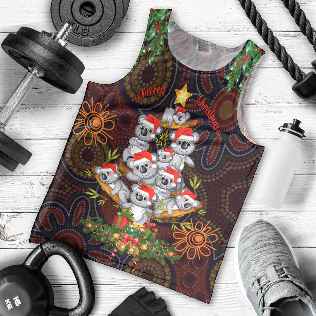 aboriginal-christmas-men-tank-top-aussie-koala-christmas-tree-with-aboriginal-inspired