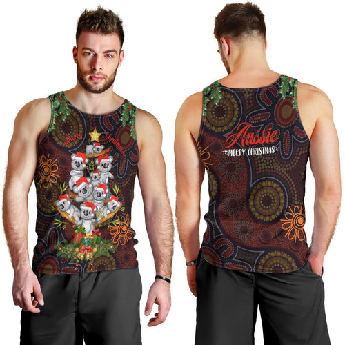 aboriginal-christmas-men-tank-top-aussie-koala-christmas-tree-with-aboriginal-inspired