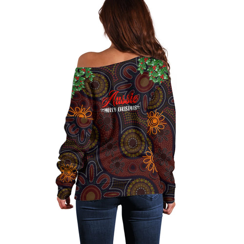 aboriginal-christmas-off-shoulder-sweater-aussie-koala-christmas-tree-with-aboriginal-inspired