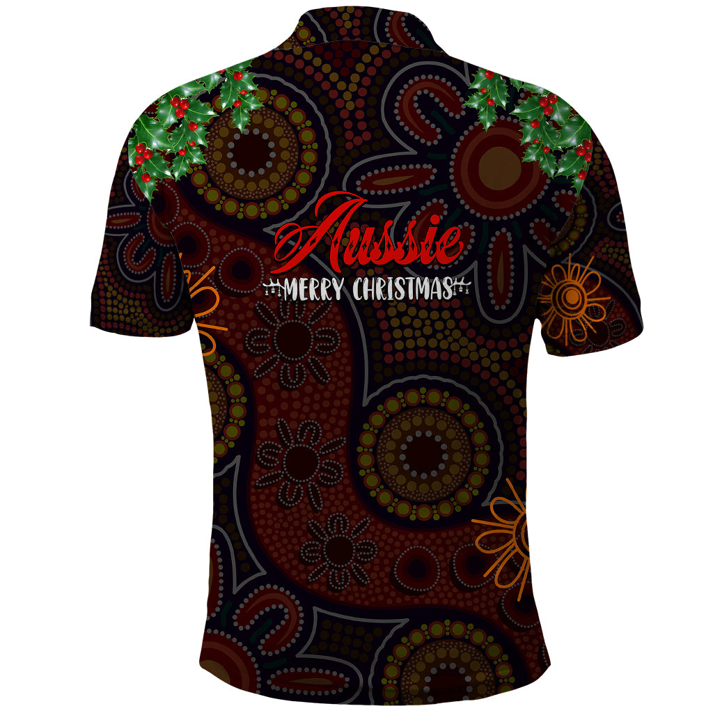 aboriginal-christmas-polo-shirt-aussie-koala-christmas-tree-with-aboriginal-inspired