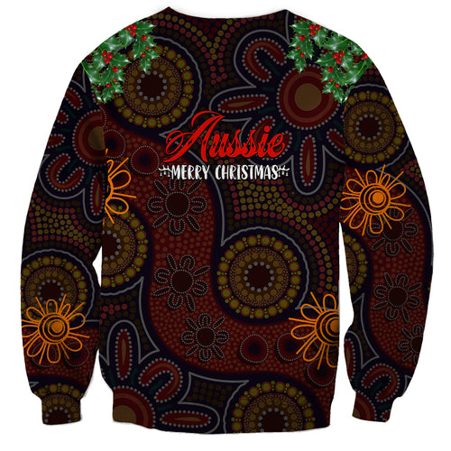 aboriginal-christmas-sweatshirt-aussie-koala-christmas-tree-with-aboriginal-inspired