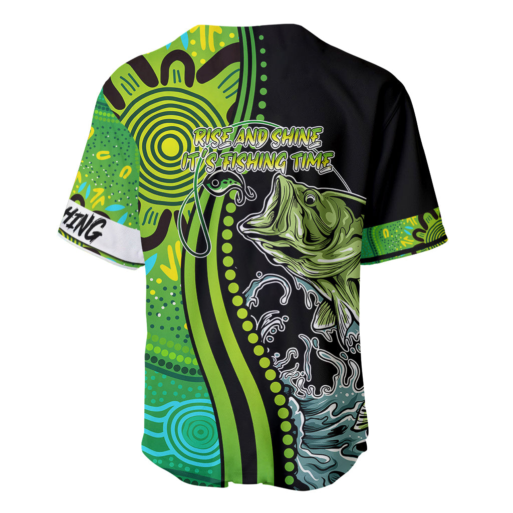 australia-fishing-baseball-jersey-aboriginal-rise-and-shine-a-bass-fish-jumps-out-of-water-and-aboriginal-patterns-inspired