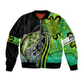 australia-fishing-bomber-jacket-aboriginal-rise-and-shine-a-bass-fish-jumps-out-of-water-and-aboriginal-patterns-inspired