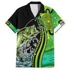 australia-fishing-hawaiian-shirt-aboriginal-rise-and-shine-a-bass-fish-jumps-out-of-water-and-aboriginal-patterns-inspired
