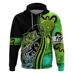 australia-fishing-hoodie-aboriginal-rise-and-shine-a-bass-fish-jumps-out-of-water-and-aboriginal-patterns-inspired