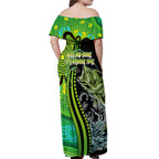 australia-fishing-off-shoulder-maxi-dress-aboriginal-rise-and-shine-a-bass-fish-jumps-out-of-water-and-aboriginal-patterns-inspired