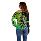 australia-fishing-off-shoulder-sweater-aboriginal-rise-and-shine-a-bass-fish-jumps-out-of-water-and-aboriginal-patterns-inspired