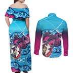 australia-fishing-couples-matching-off-shoulder-maxi-dress-and-long-sleeve-button-shirts-fishaholic-with-the-dhari-symbol-and-aboriginal-pattern