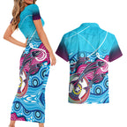 australia-fishing-couples-matching-short-sleeve-bodycon-dress-and-hawaiian-shirt-fishaholic-with-the-dhari-symbol-and-aboriginal-pattern