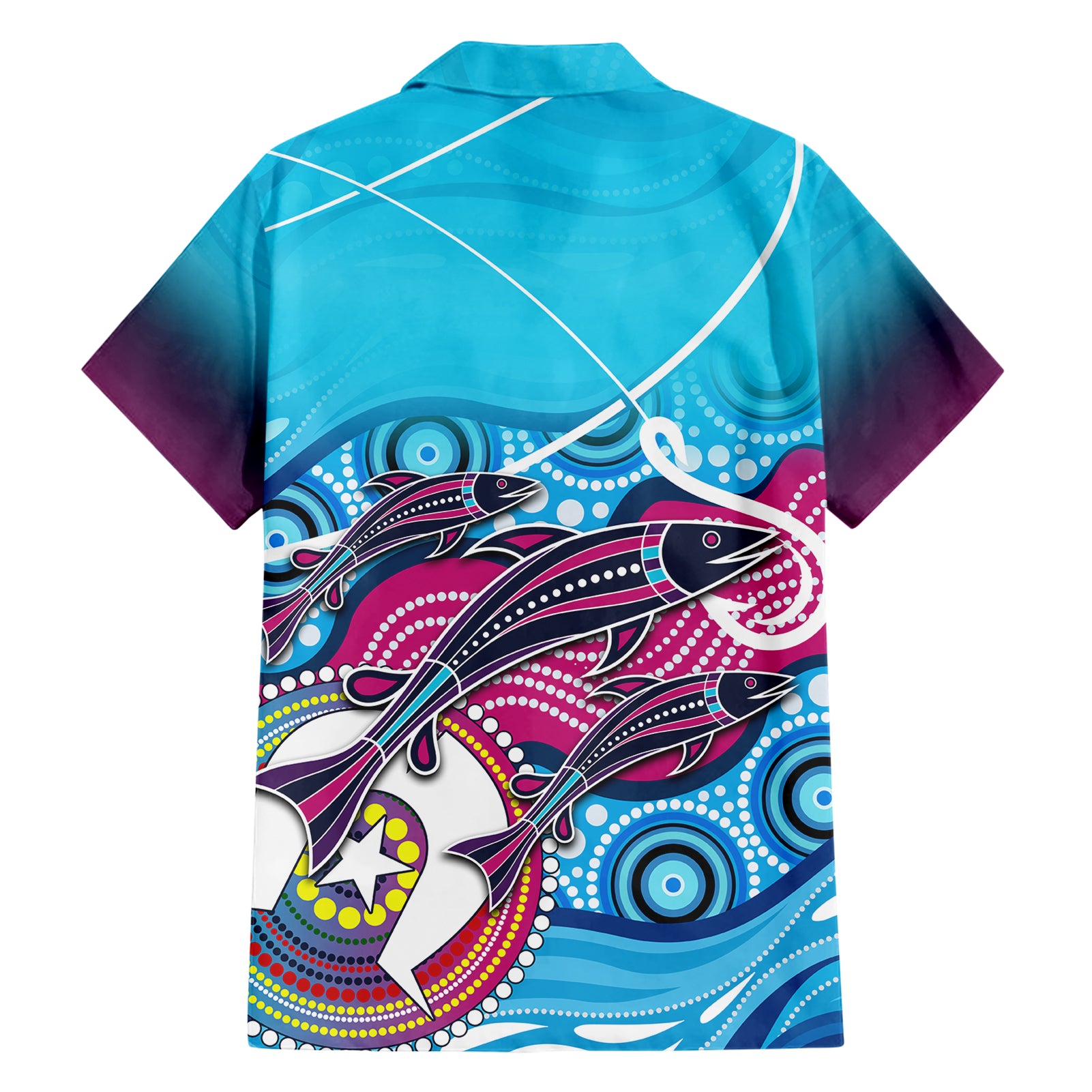 australia-fishing-hawaiian-shirt-fishaholic-with-the-dhari-symbol-and-aboriginal-pattern