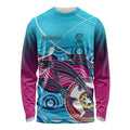 australia-fishing-long-sleeve-shirt-fishaholic-with-the-dhari-symbol-and-aboriginal-pattern