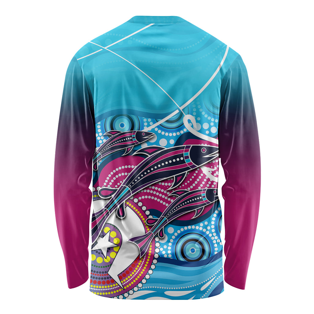 australia-fishing-long-sleeve-shirt-fishaholic-with-the-dhari-symbol-and-aboriginal-pattern
