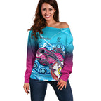 australia-fishing-off-shoulder-sweater-fishaholic-with-the-dhari-symbol-and-aboriginal-pattern