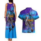 australia-fishing-couples-matching-tank-maxi-dress-and-hawaiian-shirt-hooked-on-fishing-with-aboriginal-patterns