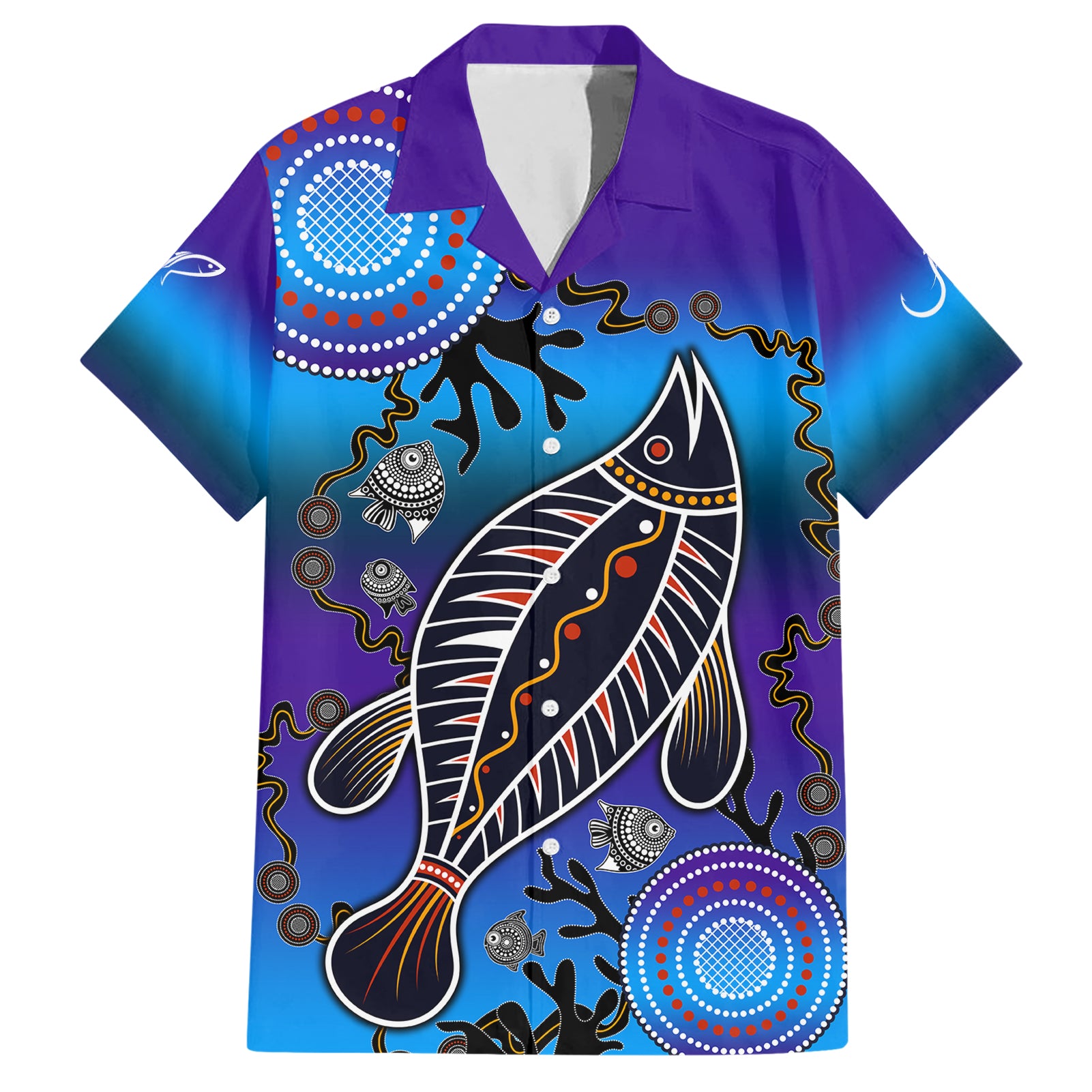 australia-fishing-hawaiian-shirt-hooked-on-fishing-with-aboriginal-patterns